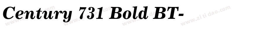Century 731 Bold BT字体转换